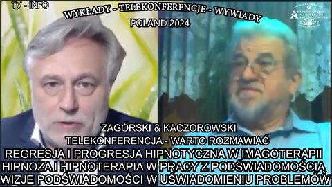 HIPNOZA I HIPNOTERAPIA W PRACY Z PODŚWIADOMOŚCIĄ. WIZJE PODŚWIADOMOŚCI W UŚWIADOMIENIU PROBLEMÓW/TV INFO 2024