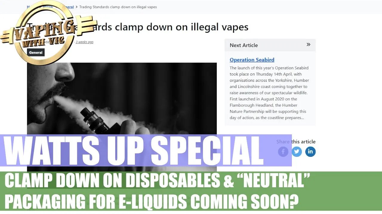 Watts UP Special - Is the UK about to clamp down on disposables?