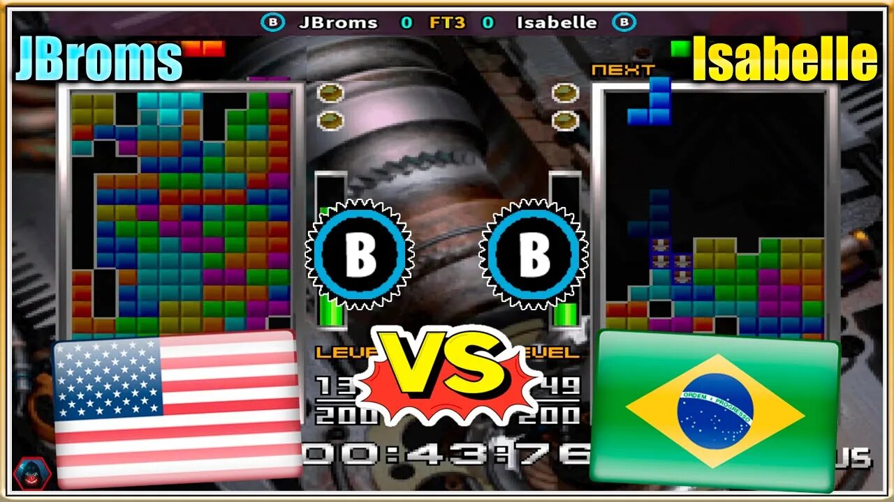 Tetris the Absolute The Grand Master 2 PLUS (JBroms Vs. Isabelle) [U.S.A. Vs. Brazil]