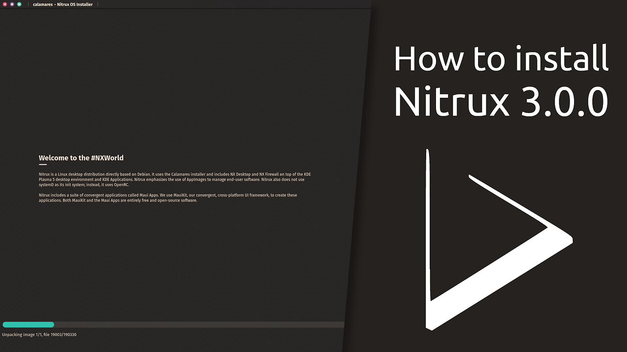 How to install Nitrux 3.0.0