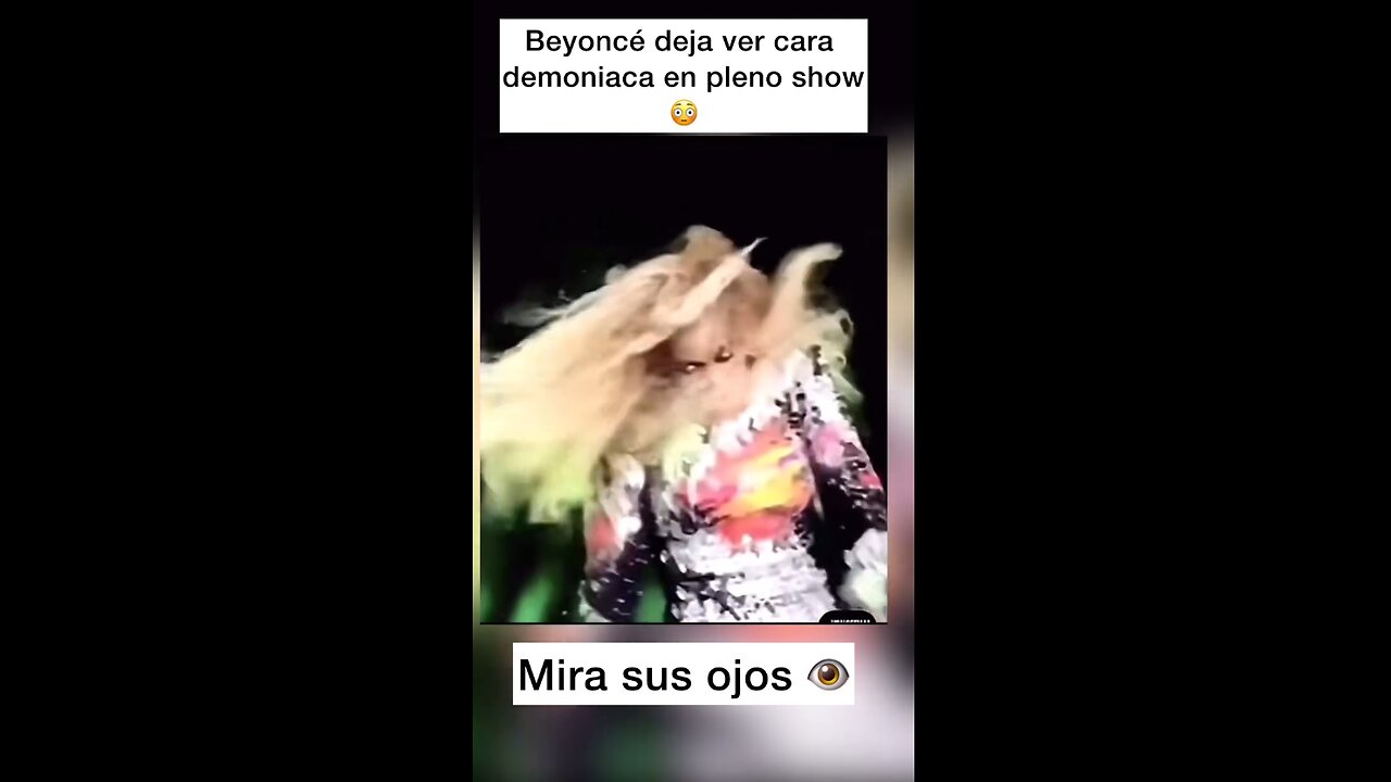 M003 Beyonce la BRUJA deja ver CARA DEMONIACA en PLENO SHOW