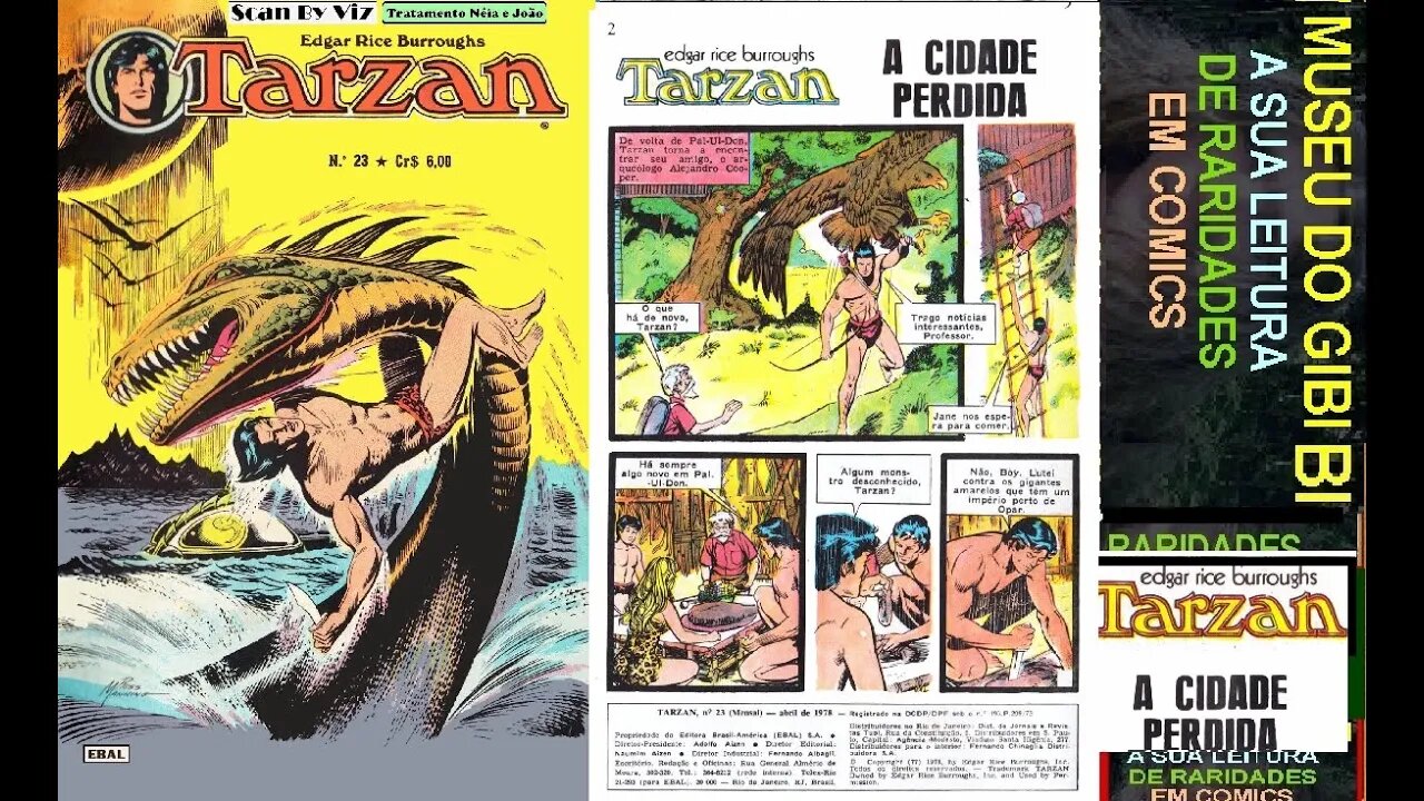 TARZAN FORMATINHO 23 A CIDADE PERDIDA#MUSEUDOGIBI #quadrinhos #comics