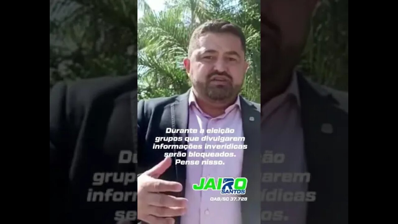 Eleição é decidida pelos votos válidos como alerta o Colega advogado Jairo Santos, de SC 👏