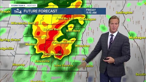 Showers, thunderstorms roll in Friday, highs in the 60s