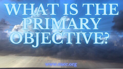 WHAT IS THE PRIMARY OBJECTIVE? Bible Message 3