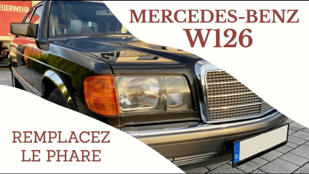 Mercedes Benz W126 Classe S - Démonter le phare tutorial