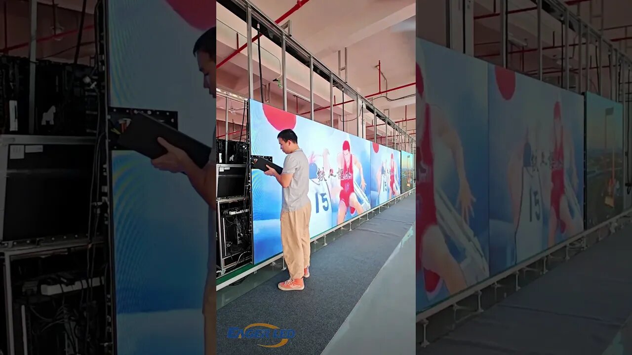 Wouldn't it be great to watch Slam Dunk with this LED screen!#shorts #eagerled #led #slamdunk