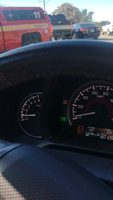 Car front smashed in Little Rock Arkansas on Kanis Road