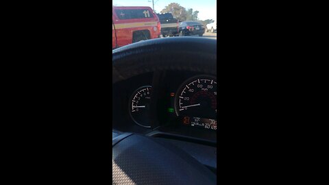 Car front smashed in Little Rock Arkansas on Kanis Road