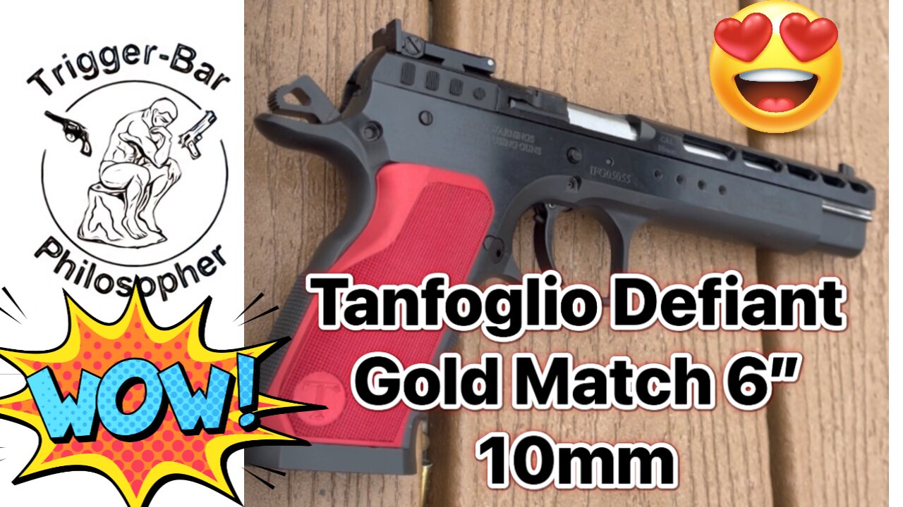 Tanfoglio Defiant Gold Match 6” 10mm! 😱