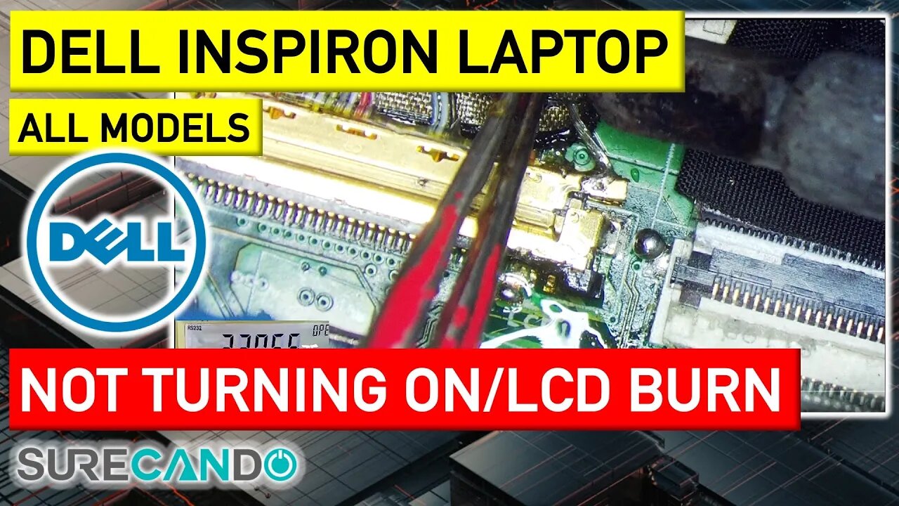Reviving DELL Inspiron_ Fixing Burnt LVDS LCD Connector!