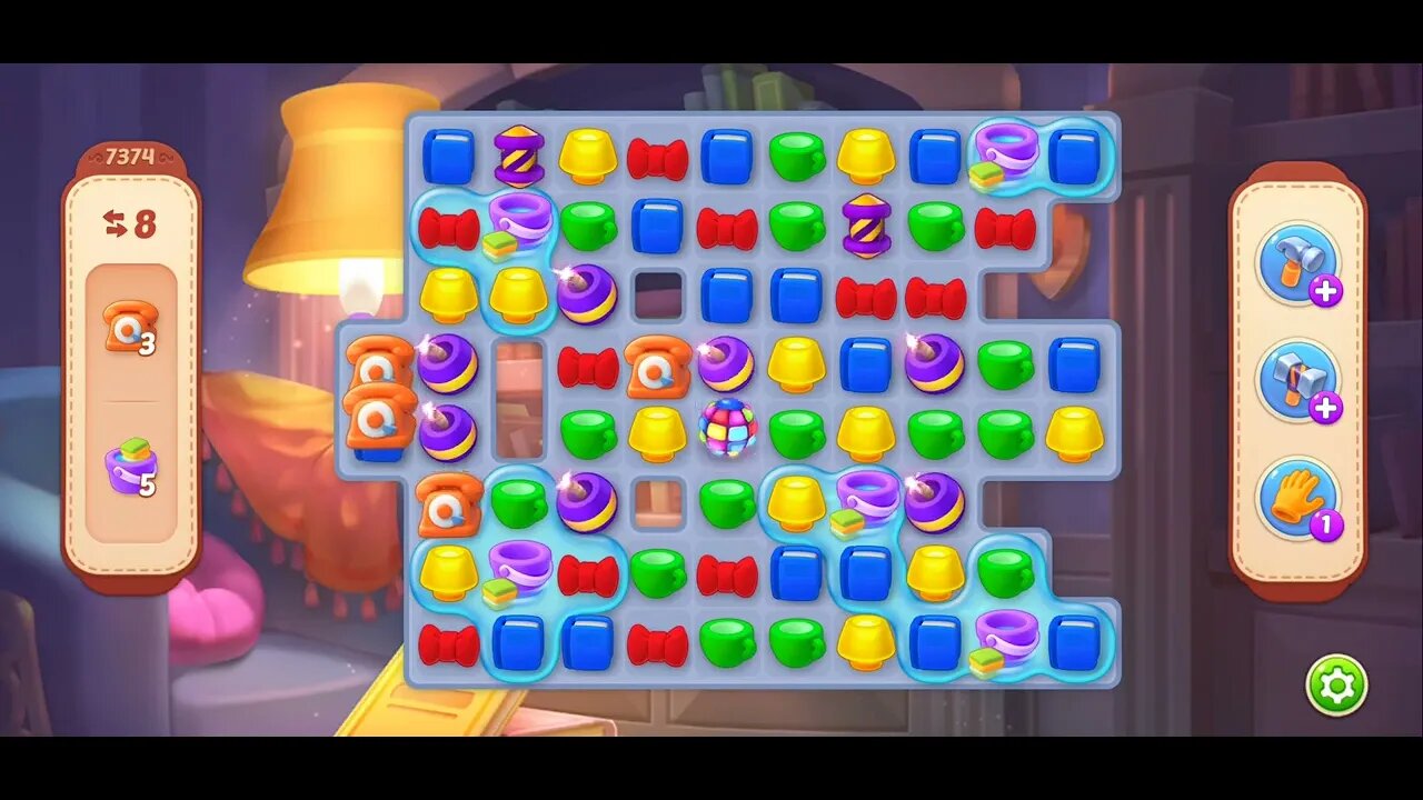 Playrix Homescapes Gameplay Walkthrough Level 7374