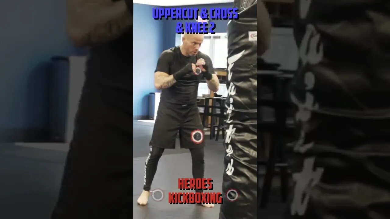Heroes Training Center | Kickboxing & MMA "How To Double Up" Uppercut & Cross & Knee 2 | #Shorts