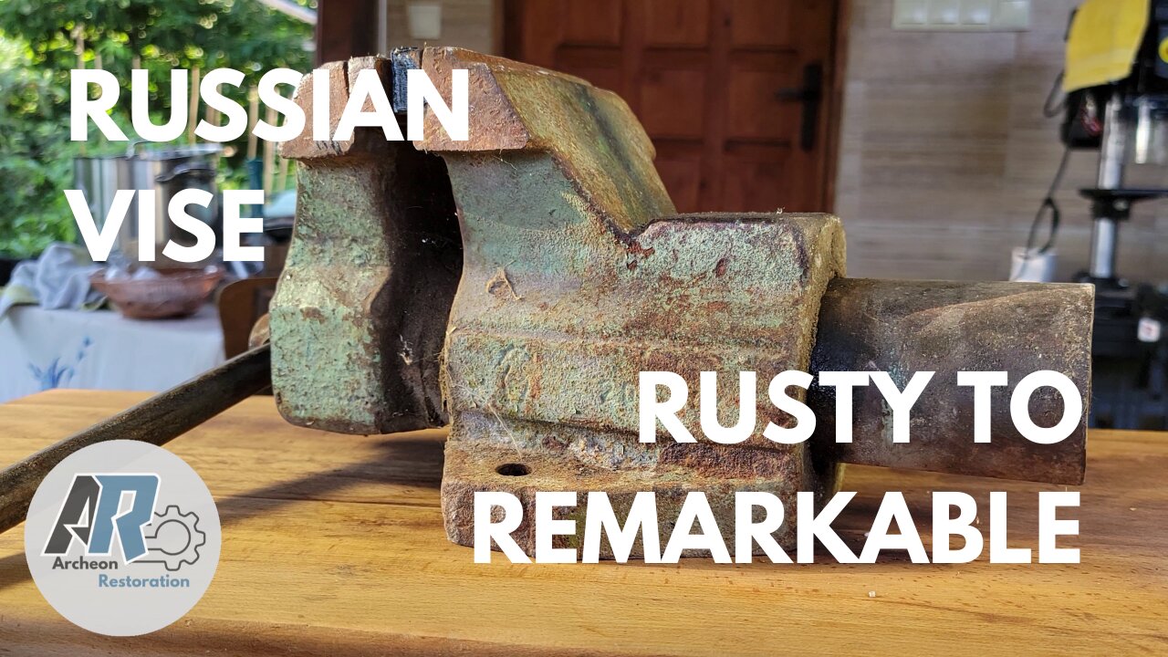 Vintage Russian Vise Restoration | Soviet Era Tool Brought Back to Life