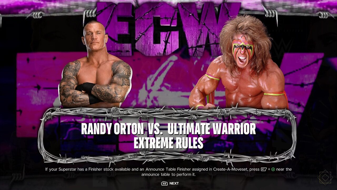 WWE 2k24 ExtremeRules Randy Orton vs Ultimate Warrior