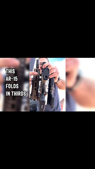 This AR-15 folds in thirds. #shorts