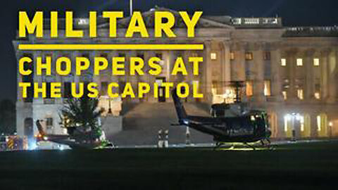 Military And Police Helicopters Land At The Us Capitol This Evening - Today 10/30/24.