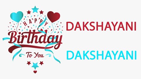 Happy Birthday to Dakshayani - Hindi Birthday Wish From Birthday Bash