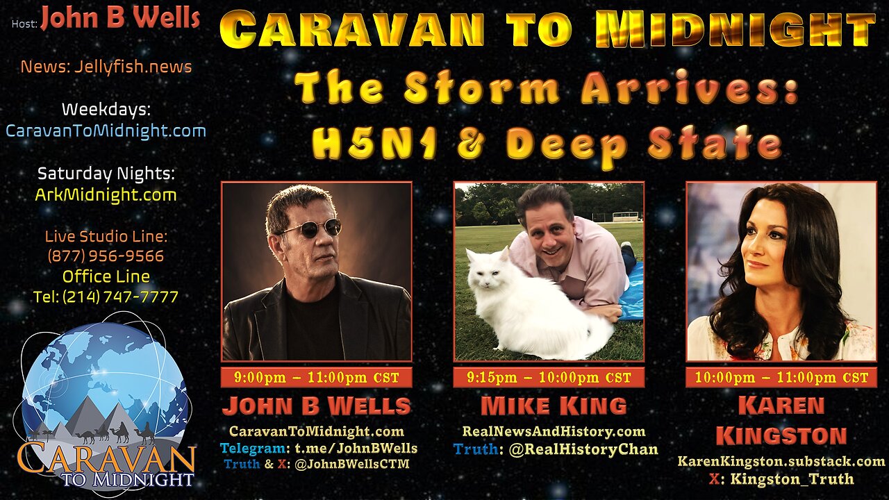 The Storm Arrives: H5N1 & Deep State - John B Wells LIVE