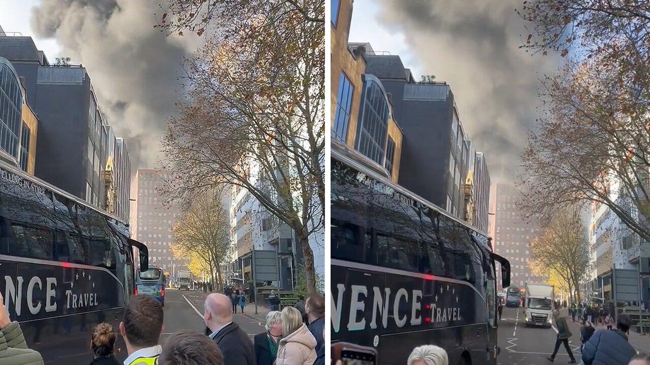 Huge blaze breaks out at high-rise building in Reading