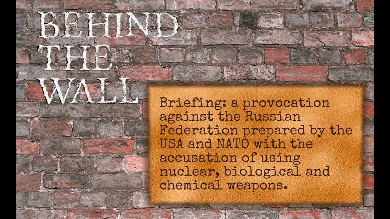 Briefing re: "Provocation Agains tRussia"