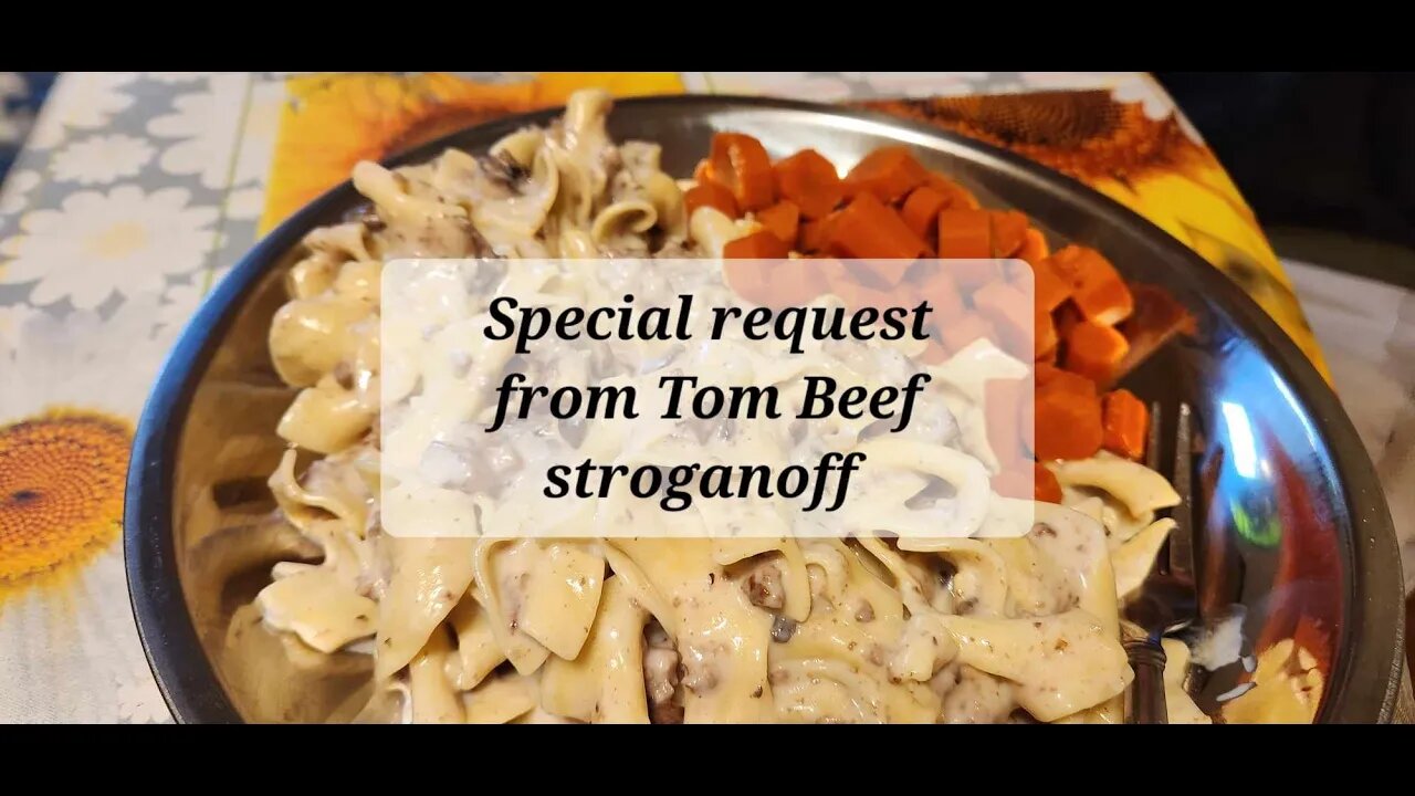 Special request from Tom Beef Stroganoff