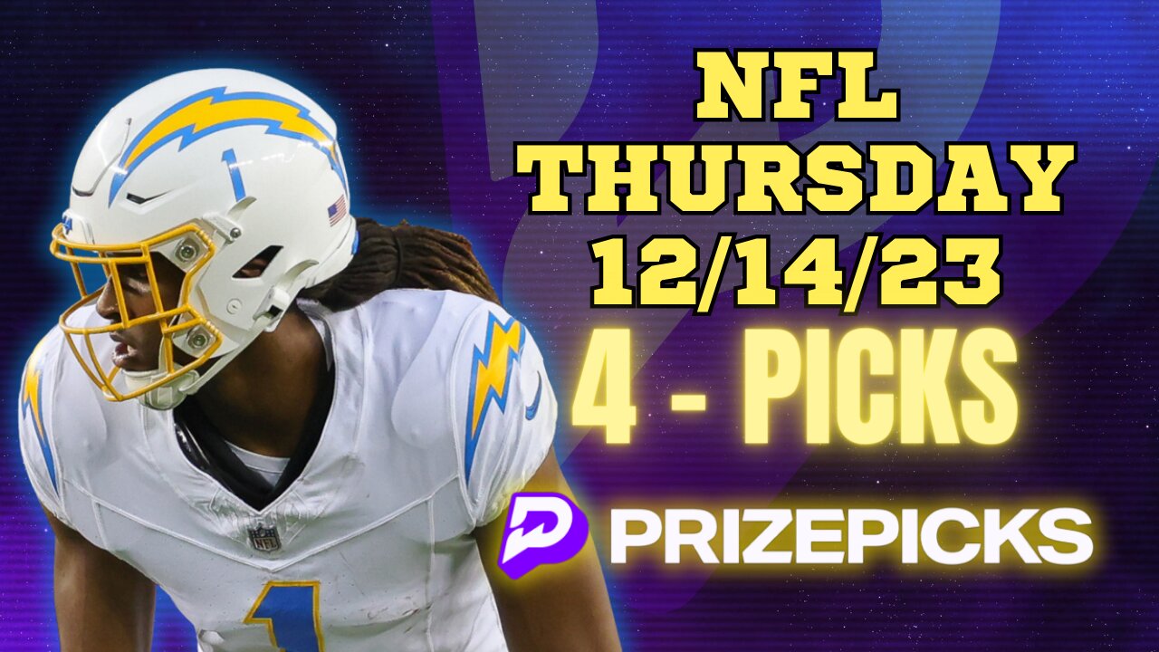 PRIZEPICKS | BEST PICKS WEEK 15 #NFL THURSDAY | 12/14/23 | PROP BETS | #BESTBETS | #FOOTBALL | TODAY