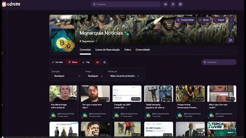 Canal Monarquia Noticias - Canal de noticias do movimento monárquico na Odysee