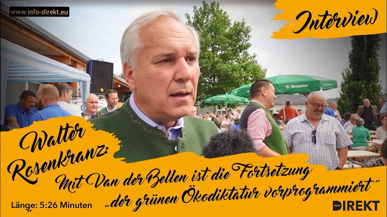 Rosenkranz: Mit VdB Fortsetzung "der grünen Ökodiktatur vorprogrammiert"