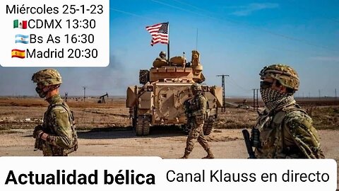Actualidad bélica 25-1-23 // Alemania autoriza el envío de tanques / protestas contra la FDS