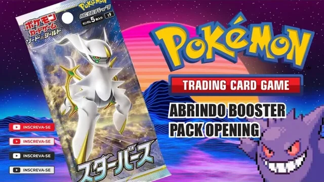 Abrindo um booster de astros cintilantes