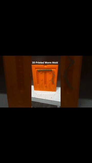 Free 3D Printed Worm Mold
