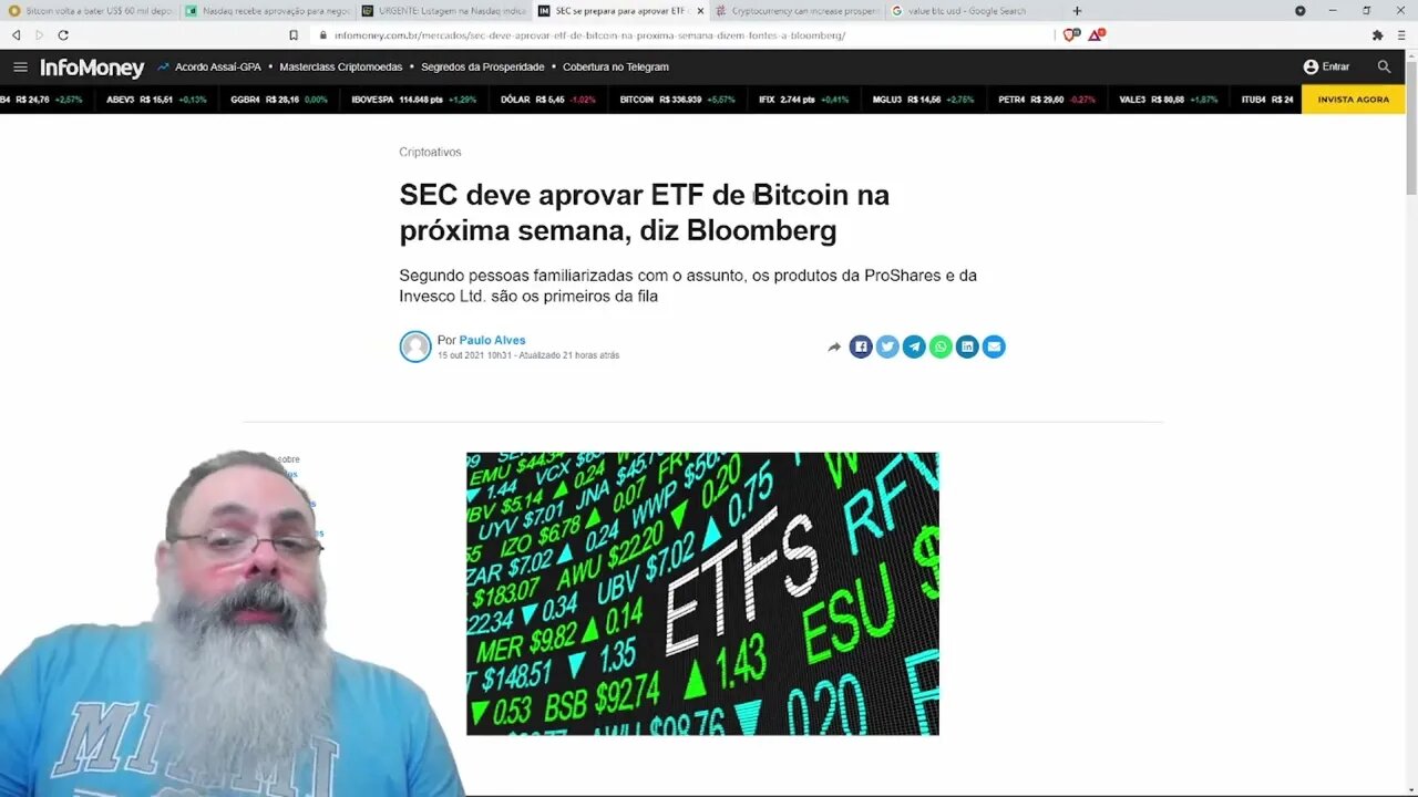 Bitcoin próximo da alta histórica, será por conta do ETF — PETER TURGUNIEV