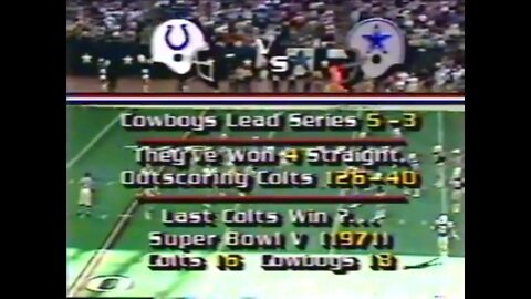 1984-10-28 Indianapolis Colts vs Dallas Cowboys