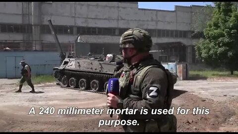 Russian 240mm Tyulpan Mortar Strikes The Bridge Connecting Severodonetsk With Lisichansk
