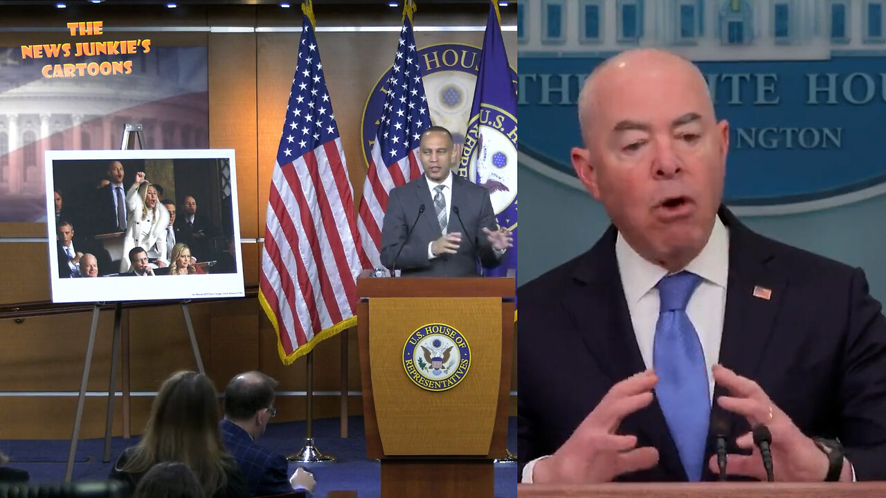 Dem Jeffries: Republicans are creating "a fictional argument around what's happening at the border." Mayorkas: "I cannot overstate how much of a challenge it's going to be" at the border.