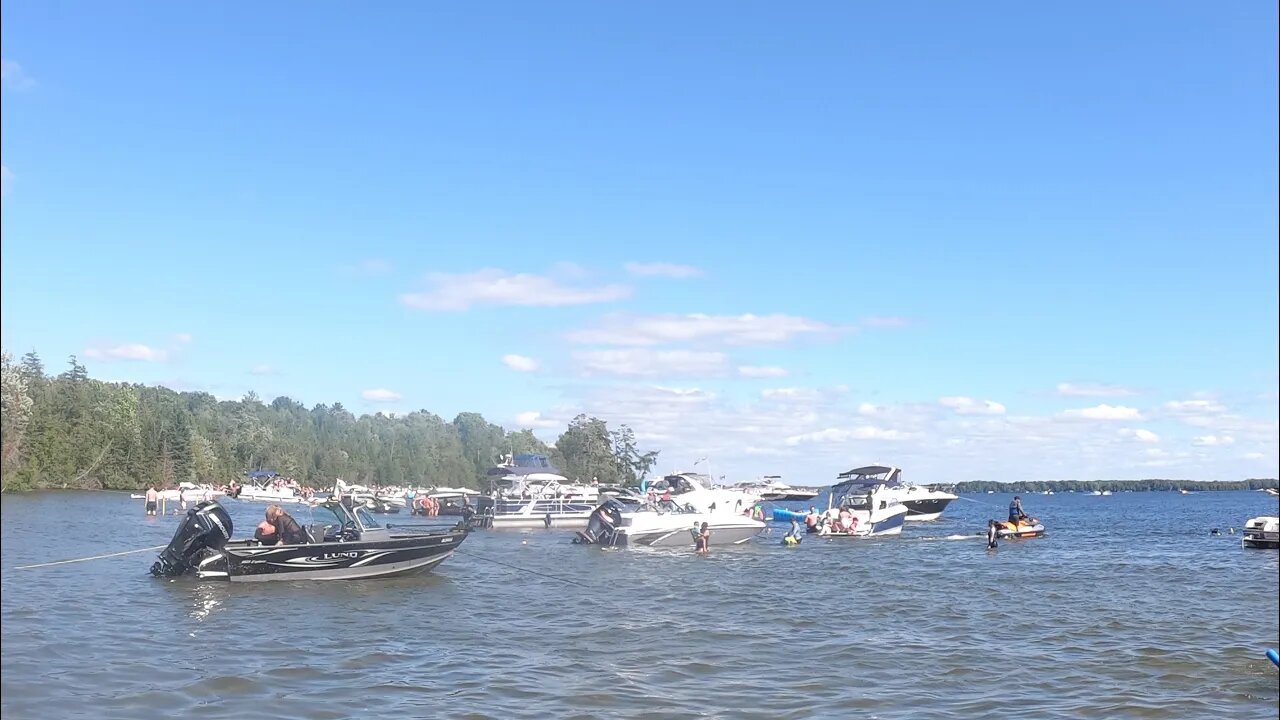 Balsam Lake swim spot with friends