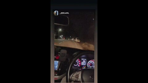 Night ride on car