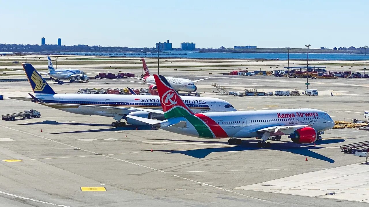 Watching NYC’s JFK Runway for 1 Hour (from TWA Rooftop) 🛫