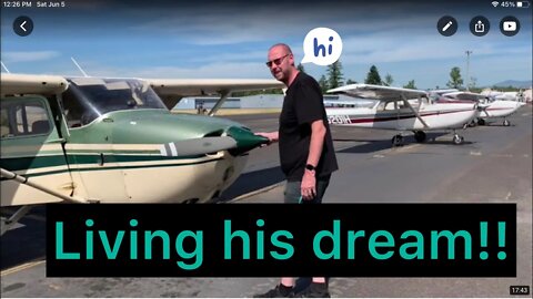 Chase your dreams! Homesteader field trip to local airport and flying lesson