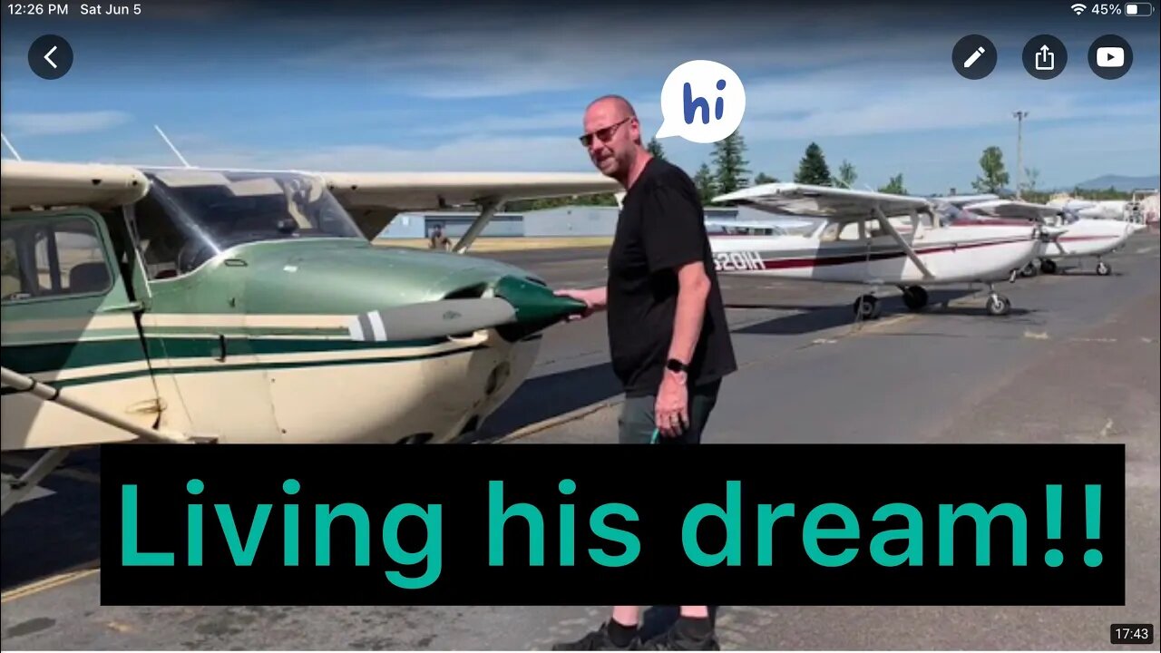 Chase your dreams! Homesteader field trip to local airport and flying lesson