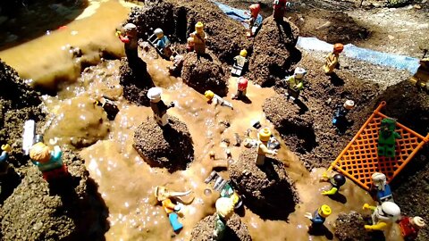 Lego Dam Breach -1- Welcome to Nozzle Waterfall Dam