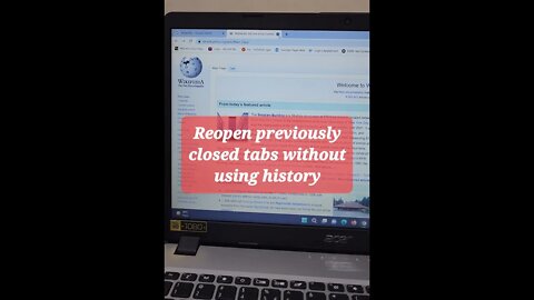 Reopen previously closed tabs without using history #shorts #youtubeshorts