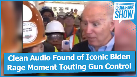 Clean Audio Found of Iconic Biden Rage Moment Touting Gun Control