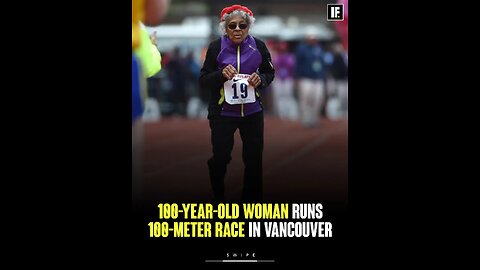 100 years old woman run 100 meter race