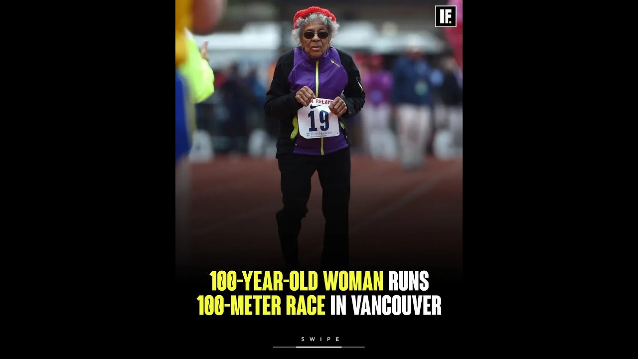100 years old woman run 100 meter race