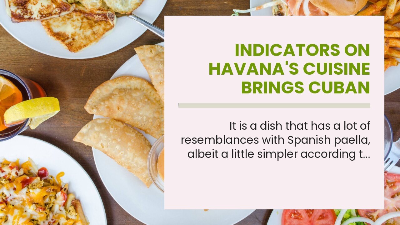 Indicators on Havana's Cuisine brings Cuban classics to StLouis - Sauce You Need To Know