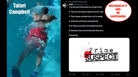 Obama’s chef who supposedly drowned in an 8 ft deep pond was an avid swimmer