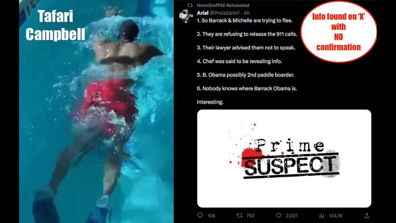Obama’s chef who supposedly drowned in an 8 ft deep pond was an avid swimmer