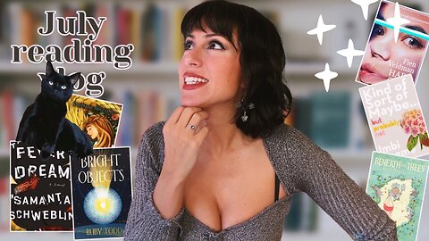 july mood reading vlog | horror, litfic, fantasy, thriller, mystery, graphic novel | 6 books